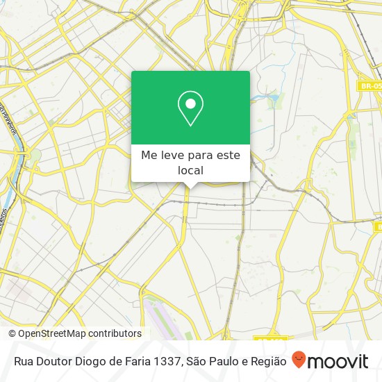 Rua Doutor Diogo de Faria 1337 mapa