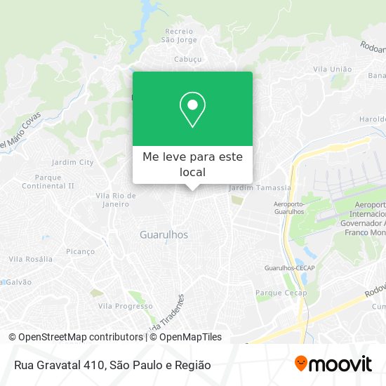 Rua Gravatal 410 mapa