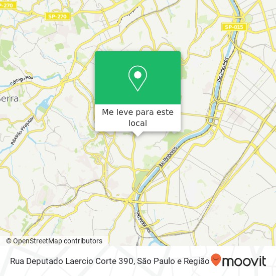 Rua Deputado Laercio Corte  390 mapa