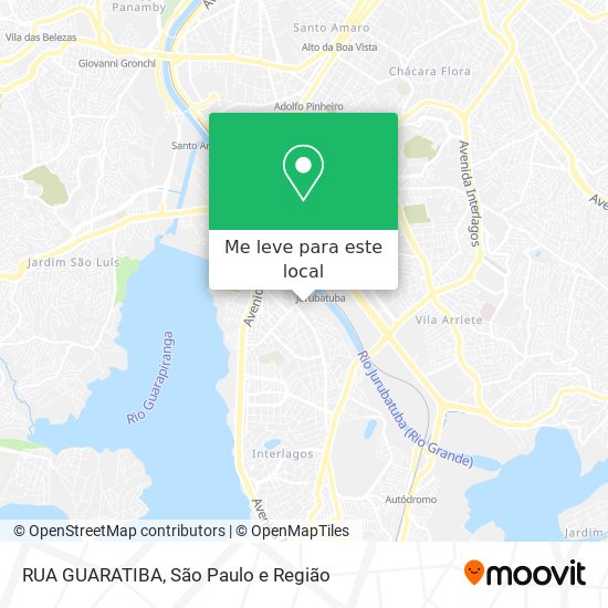 RUA GUARATIBA mapa