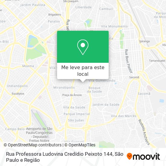 Rua Professora Ludovina Credídio Peixoto 144 mapa