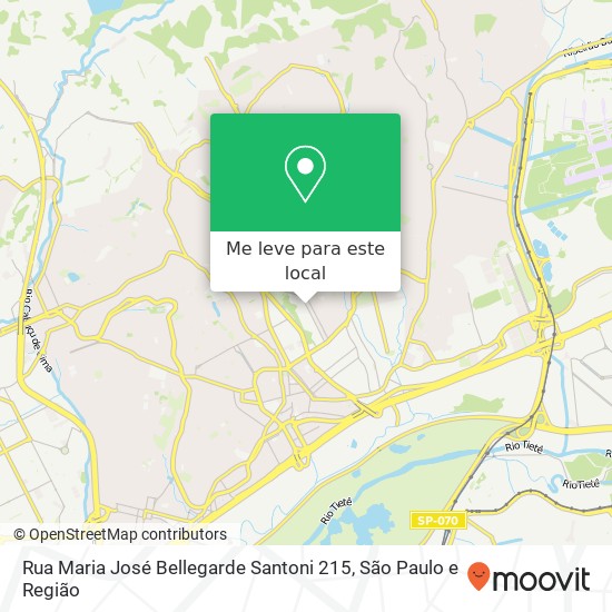 Rua Maria José Bellegarde Santoni 215 mapa
