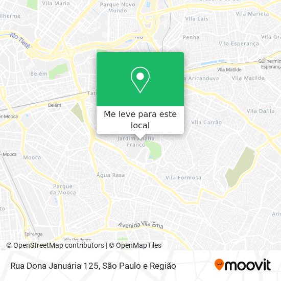 Rua Dona Januária 125 mapa