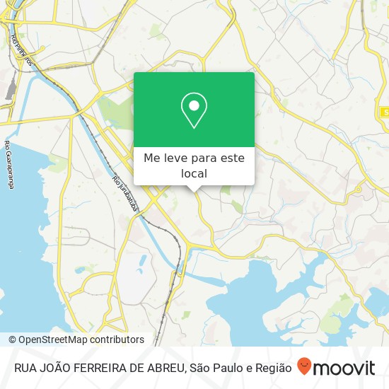 RUA JOÃO FERREIRA DE ABREU mapa