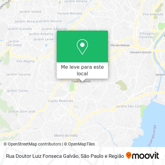 Rua Doutor Luiz Fonseca Galvão mapa