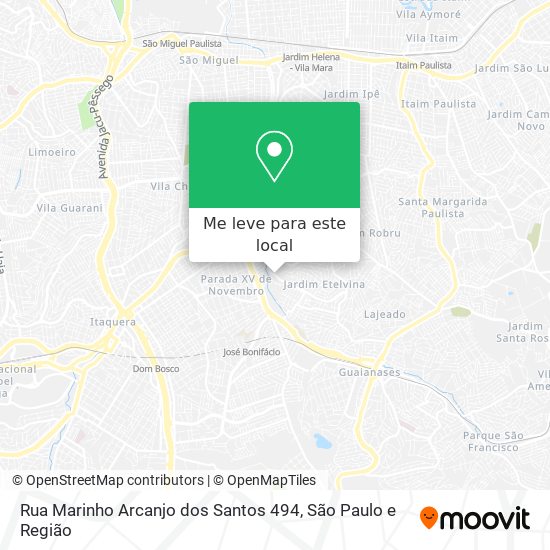 Rua Marinho Arcanjo dos Santos 494 mapa