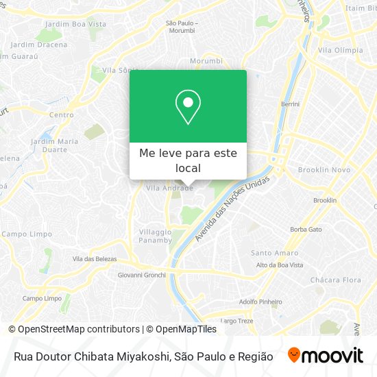 Rua Doutor Chibata Miyakoshi mapa