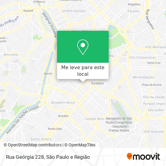 Rua Geórgia 228 mapa