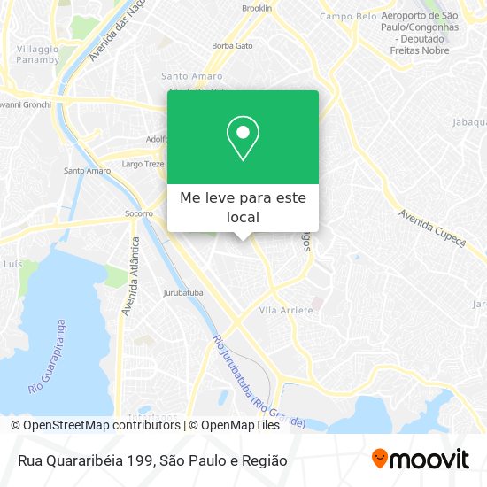 Rua Quararibéia 199 mapa