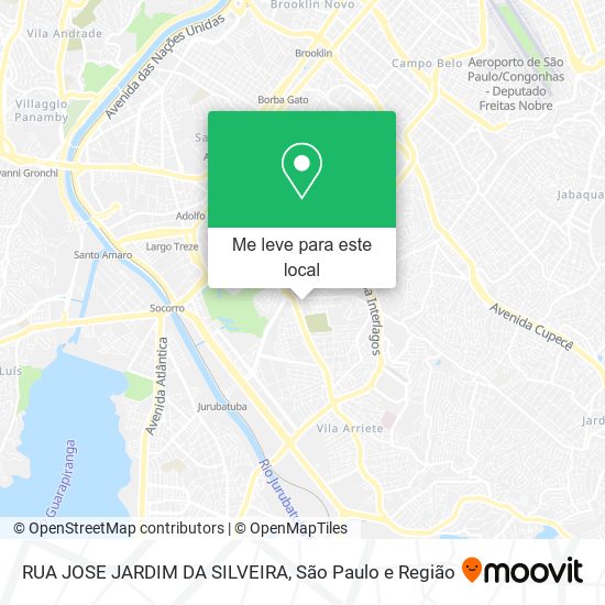 RUA JOSE JARDIM DA SILVEIRA mapa