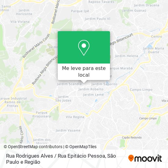 Rua Rodrigues Alves / Rua Epitácio Pessoa mapa