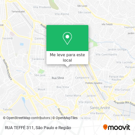 RUA TEFFÉ 311 mapa