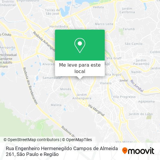 Rua Engenheiro Hermenegildo Campos de Almeida 261 mapa