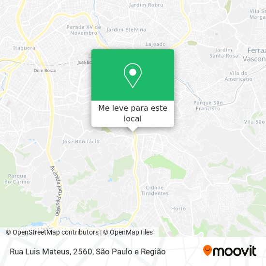 Rua Luis Mateus, 2560 mapa