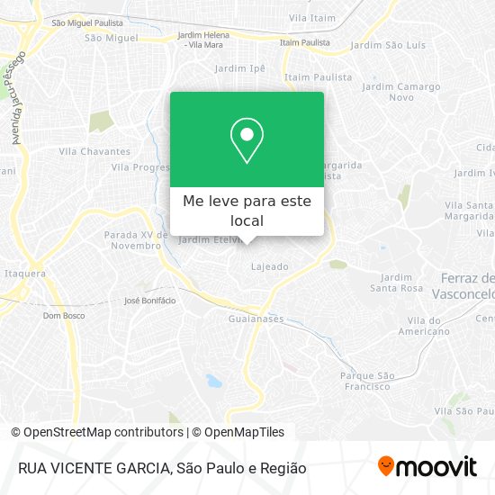 RUA VICENTE GARCIA mapa