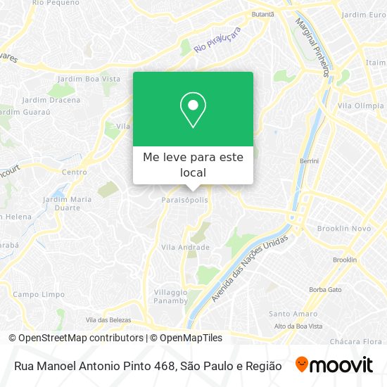 Rua Manoel Antonio Pinto 468 mapa