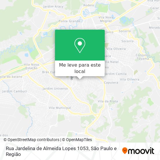Rua Jardelina de Almeida Lopes 1053 mapa