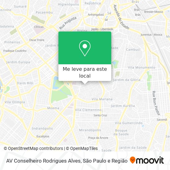 AV Conselheiro Rodrigues Alves mapa