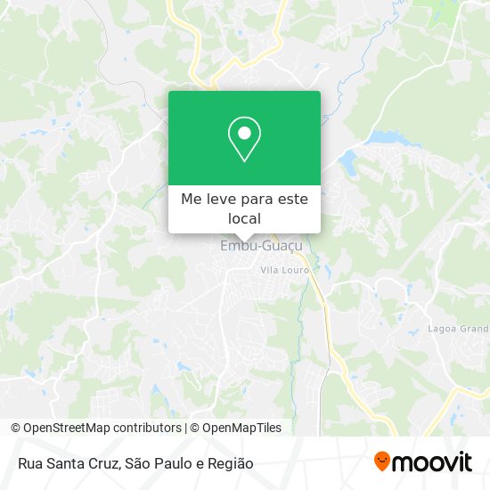 Rua Santa Cruz mapa