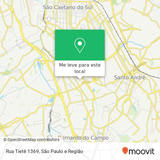 Rua Tietê 1369 mapa