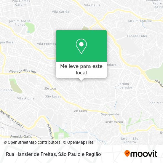 Rua Hansler de Freitas mapa
