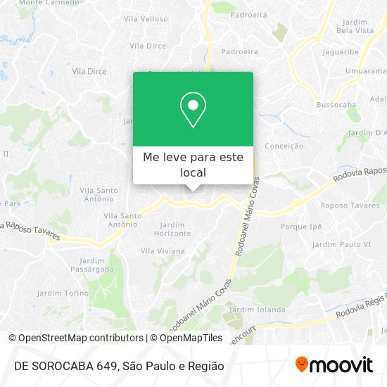 DE SOROCABA 649 mapa