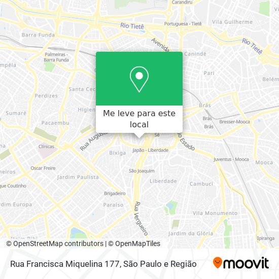 Rua Francisca Miquelina 177 mapa