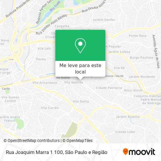 Rua Joaquim Marra  1 100 mapa