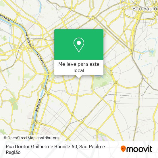 Rua Doutor Guilherme Bannitz 60 mapa