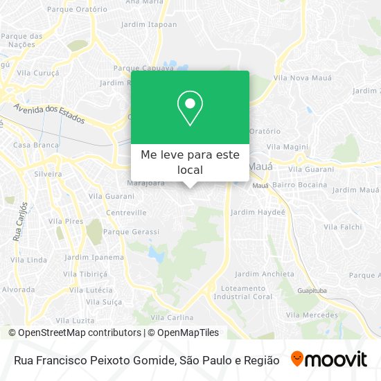 Rua Francisco Peixoto Gomide mapa