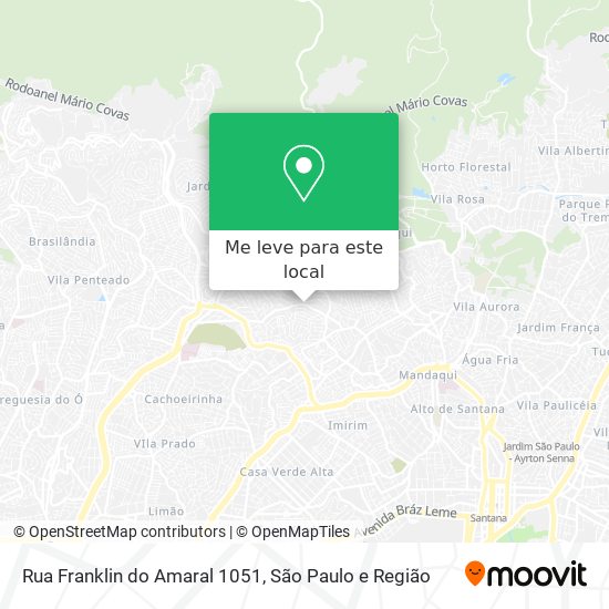 Rua Franklin do Amaral 1051 mapa