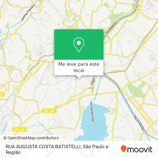 RUA AUGUSTA COSTA BATISTELLI mapa