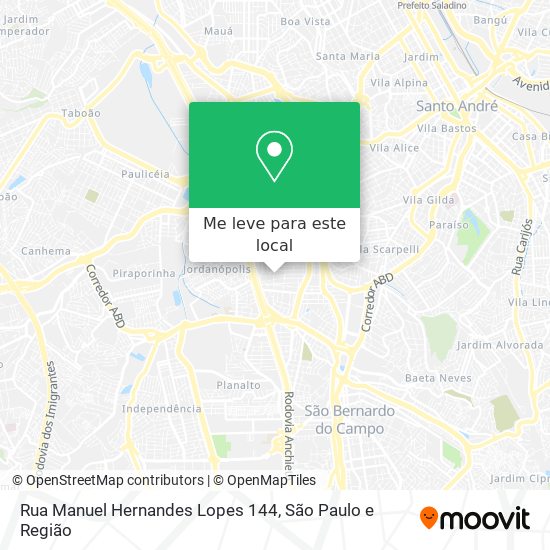 Rua Manuel Hernandes Lopes 144 mapa