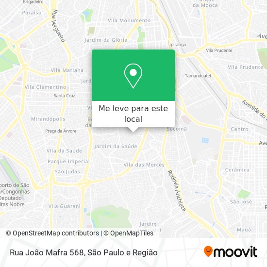 Rua João Mafra 568 mapa