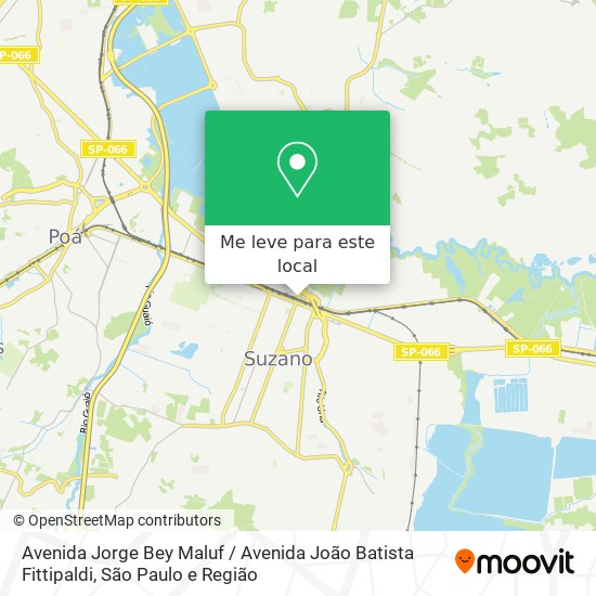 Avenida Jorge Bey Maluf / Avenida João Batista Fittipaldi mapa