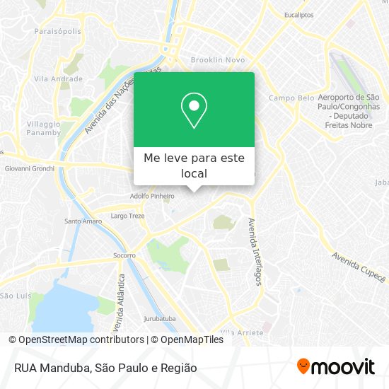 RUA Manduba mapa