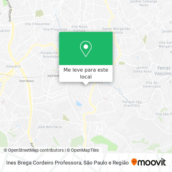 Ines Brega Cordeiro Professora mapa