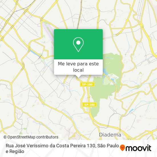 Rua José Veríssimo da Costa Pereira 130 mapa