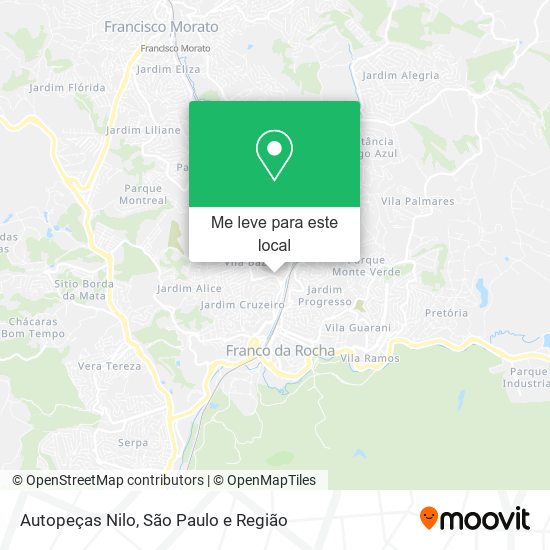 Autopeças Nilo mapa