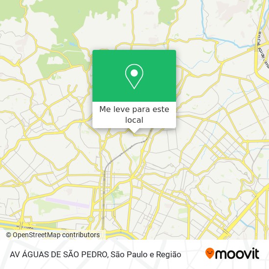 AV ÁGUAS DE SÃO PEDRO mapa