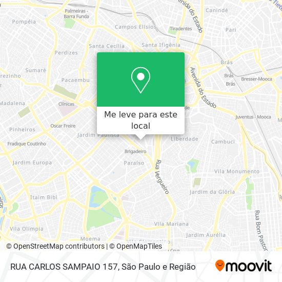 RUA CARLOS SAMPAIO 157 mapa