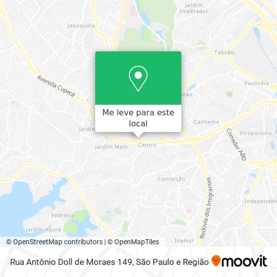 Rua Antônio Doll de Moraes 149 mapa