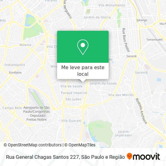 Rua General Chagas Santos  227 mapa