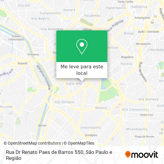 Rua Dr  Renato Paes de Barros 550 mapa