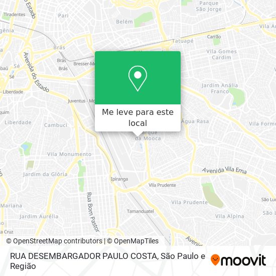 RUA DESEMBARGADOR PAULO COSTA mapa