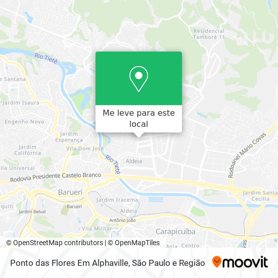 Ponto das Flores Em Alphaville mapa