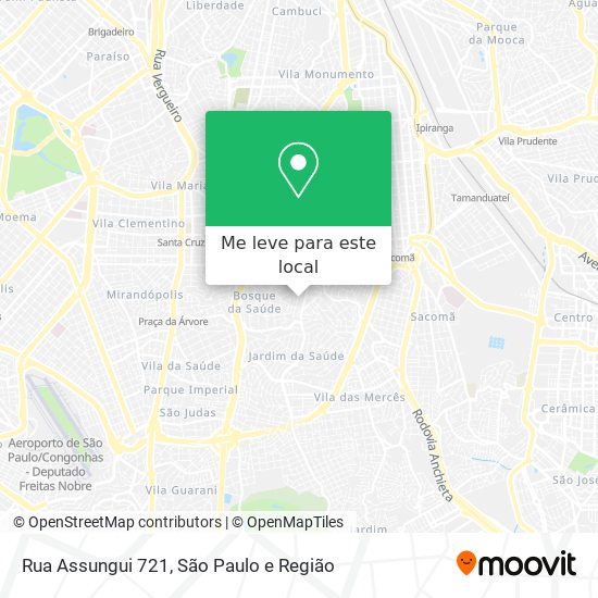 Rua Assungui 721 mapa