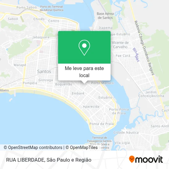 RUA LIBERDADE mapa