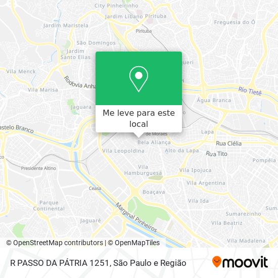 R PASSO DA PÁTRIA 1251 mapa