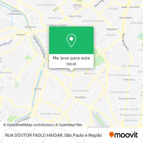 RUA DOUTOR FADLO HAIDAR mapa